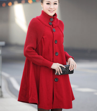 Fashion Mid-length Trench Coat For Women