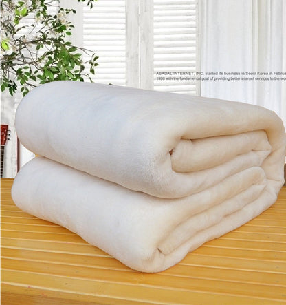 Flanellfilt korall filt