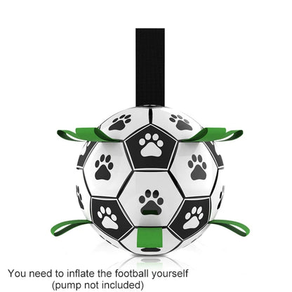 Jouets interactifs de Football pour animaux de compagnie, avec onglets de saisie, entraînement en plein air, balles à mâcher pour animaux de compagnie, accessoires pour chiens 