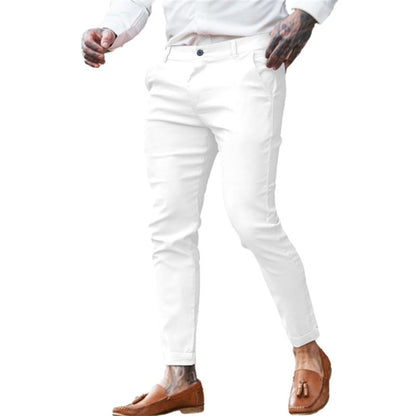 Men's Twill Cotton Stretch Fashion Slim Pencil
