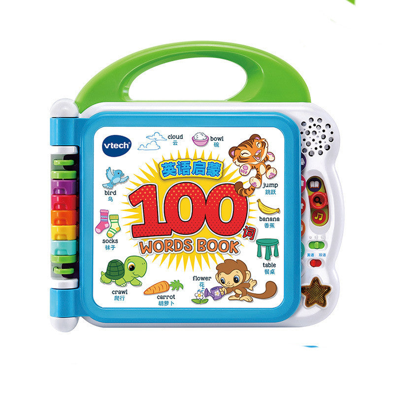 100-ord Animal Word Touch Book Early Childhood Education Tvåspråkig inlärningsmaskin