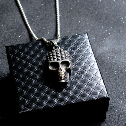 Stainless Steel Skull Necklace For Men