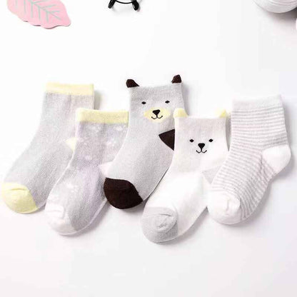 Chaussettes pour enfants chaussettes bateau pour bébé mi-mollet fines et respirantes