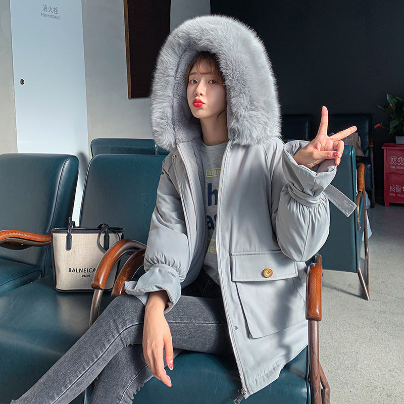 Windbreaker Women's New Winter Coat - Polyester Fiber Long Sleeve Weather Protection