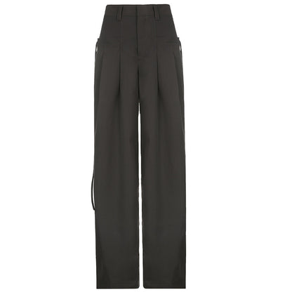 Retro Street Low Waist Hot Girl Loose Wide Leg Pants