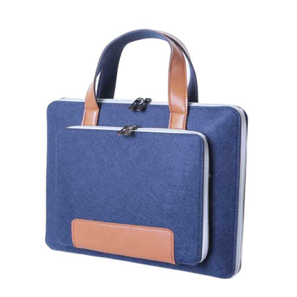 Sac d'ordinateur portable en feutre de mode multicolore portable