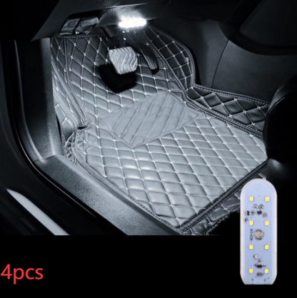 Lampe d'ambiance de chargement USB tactile dans la voiture