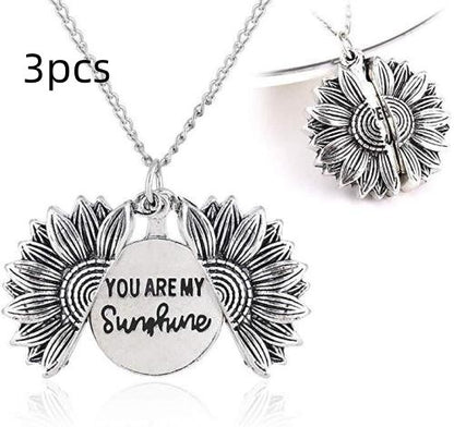 Collier tournesol You Are My Sunshine pour hommes et femmes