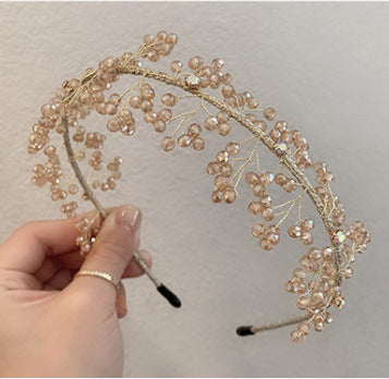 Coiffure de sortie polyvalente et élégante, accessoires pour cheveux, bandeau de mariée rétro de tempérament