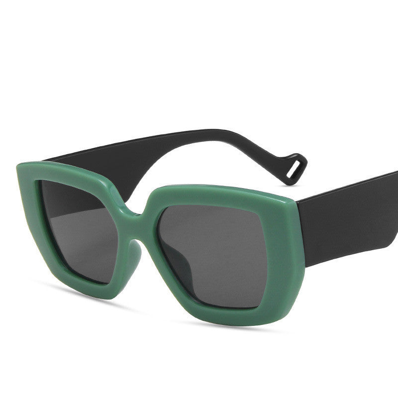 Side Sunglasses Personality Polygon Contrast Sunglasses Retro Sunglasses