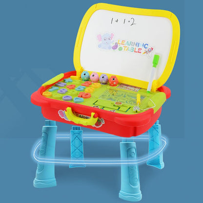 Multi Functional Puzzle Learning Table For Home Baby Early Education Toy