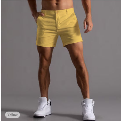 Men's Shorts With Pockets Fashion Summer Button Beach Pants