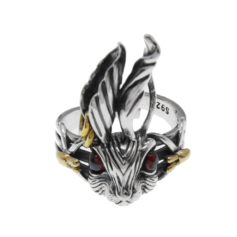 Old Vintage Red-eyed Rabbit Rings For Men And Women