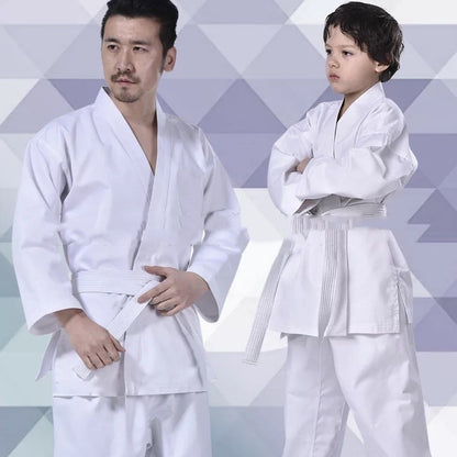 Judo noir et blanc pour hommes et femmes, vêtements d'entraînement