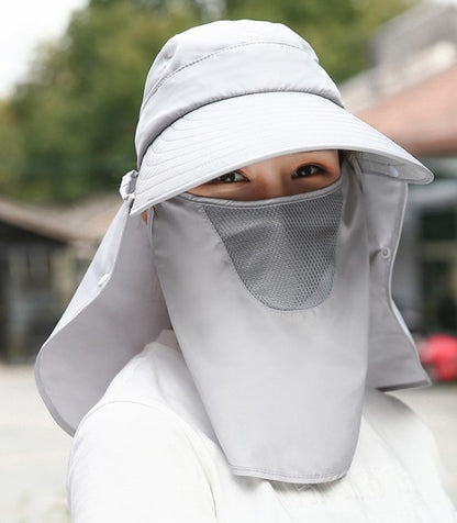 Chapeaux d'été pour femmes, Version coréenne de la marée, chapeaux de soleil à grande jante, chapeaux de soleil pour vélo, chapeaux de Protection UV pour le visage