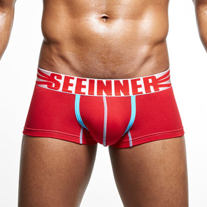 Youth U-shaped Pouch Cotton Boxer Sexy Underwear