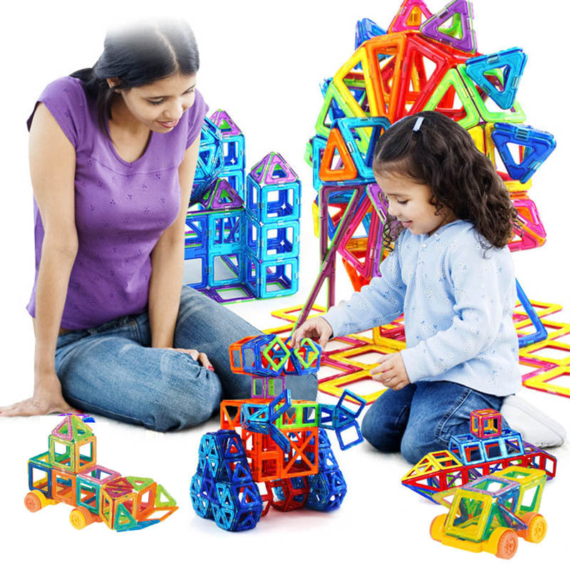 Blocs de Construction magnétiques bricolage aimants jouets pour enfants ensemble de Construction de concepteur cadeaux pour enfants jouets