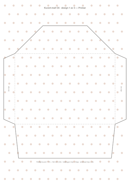 Kuvert-mall C6 — 3 printbara designer (PDF)