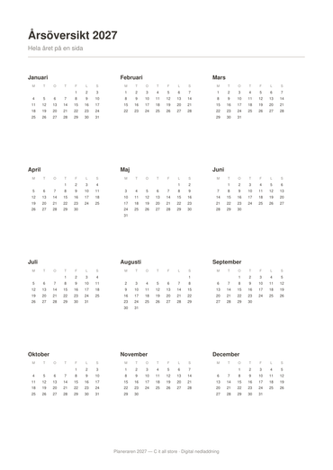 Planeraren 2027 — Veckoplanering, mål & vanor (printbar PDF)